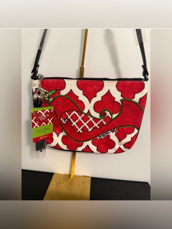Brighton Handbags - Brighton Red & White Love Dove Wristlet Clutch
